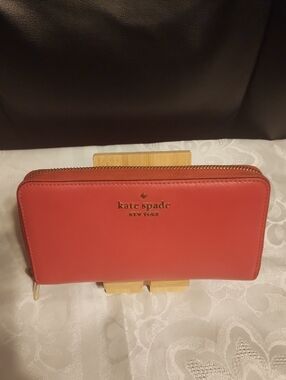 Kate Spade Pink Zip Around Wallet
